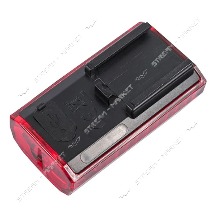 Стоп аккумуляторный JY-6015 U 3 ярких красных светодиода Micro USB