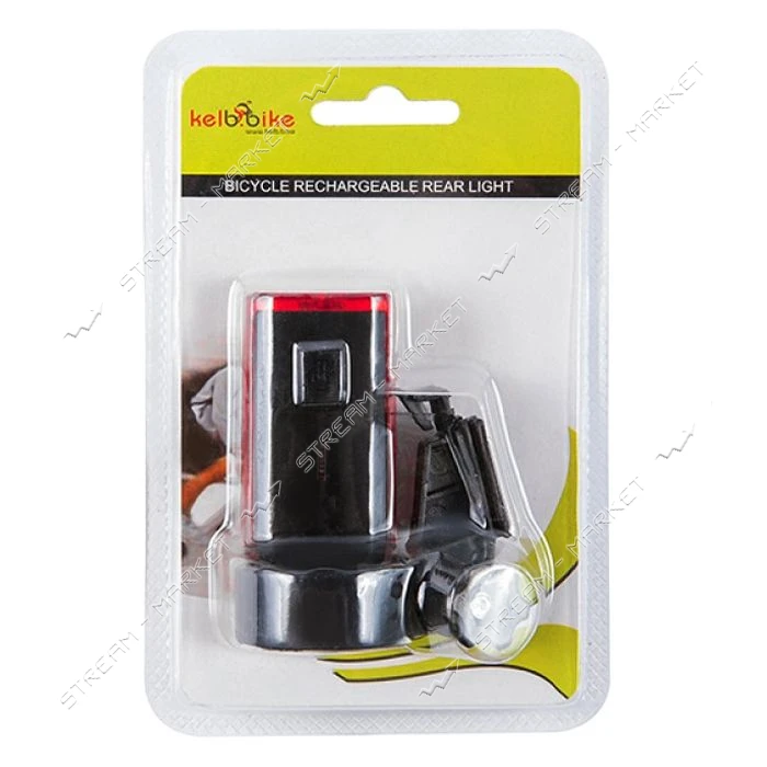 Стоп аккумуляторный JY-6015 U 3 ярких красных светодиода Micro USB