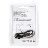 Стоп аккумуляторный JY-6015 U 3 ярких красных светодиода Micro USB