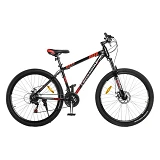 Велосипед CrossBike Everest алюминиевая рама 17" колесо 27.5"  black red                            