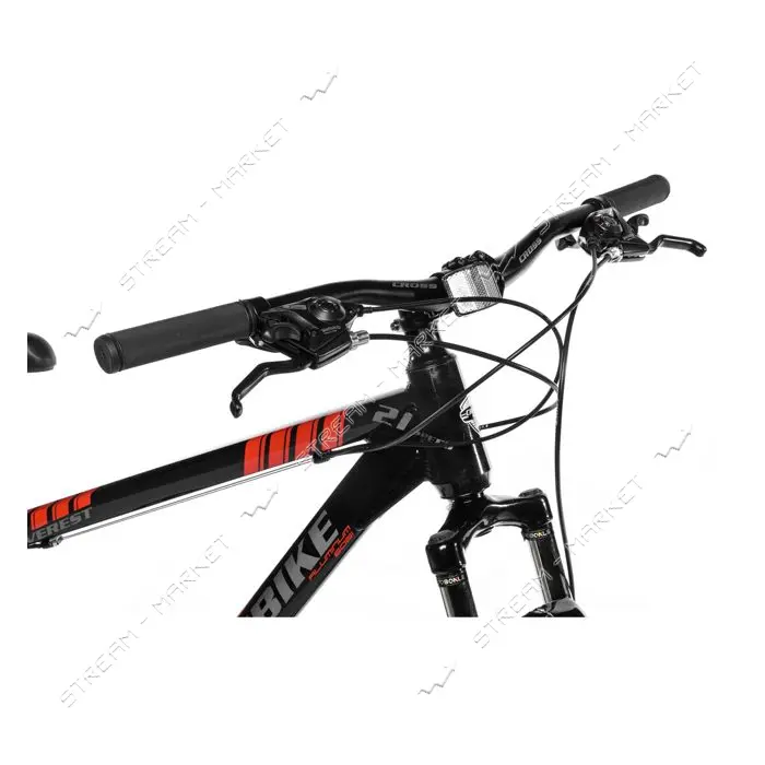 Велосипед CrossBike Everest алюминиевая рама 17" колесо 27.5"  black red                            