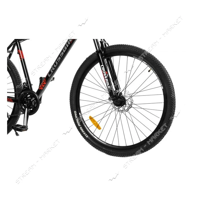 Велосипед CrossBike Everest алюминиевая рама 19" колесо 29"  black red                              