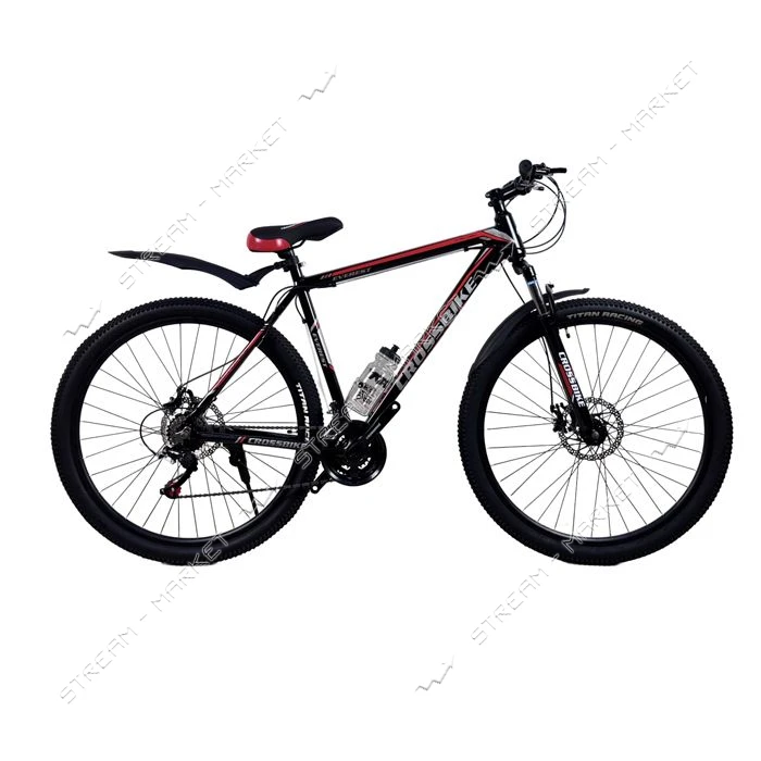 Велосипед CrossBike Everest алюминиевая рама 21" колесо 29"  black red                              