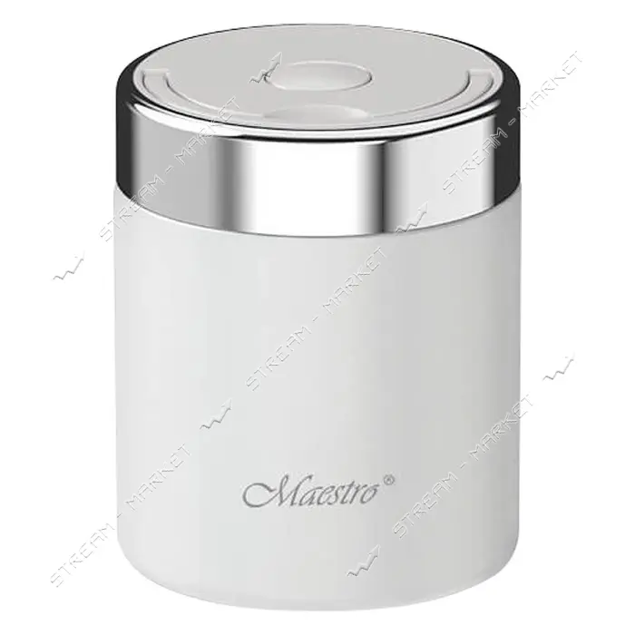 Термос пищевой Maestro MR-1649-50-WHITE 0.5л вакуумная колба двойные стенки                         