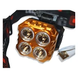 Фонарь налобный HX-208-4 Li-ion аккумулятор 1x14500