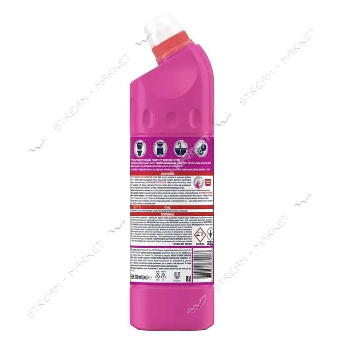 Средство дезинфицирующее Domestos Розовый шторм 750мл