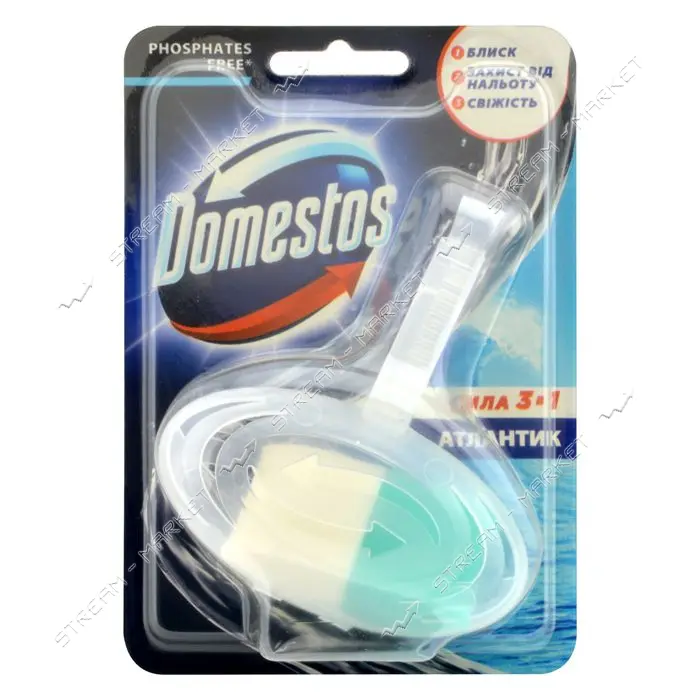 Туалетный блок для унитаза Domestos Атлантик 35г
