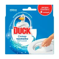 Стикер чистоты для унитаза Duck Гигиена и белизна Морской 6шт                                       