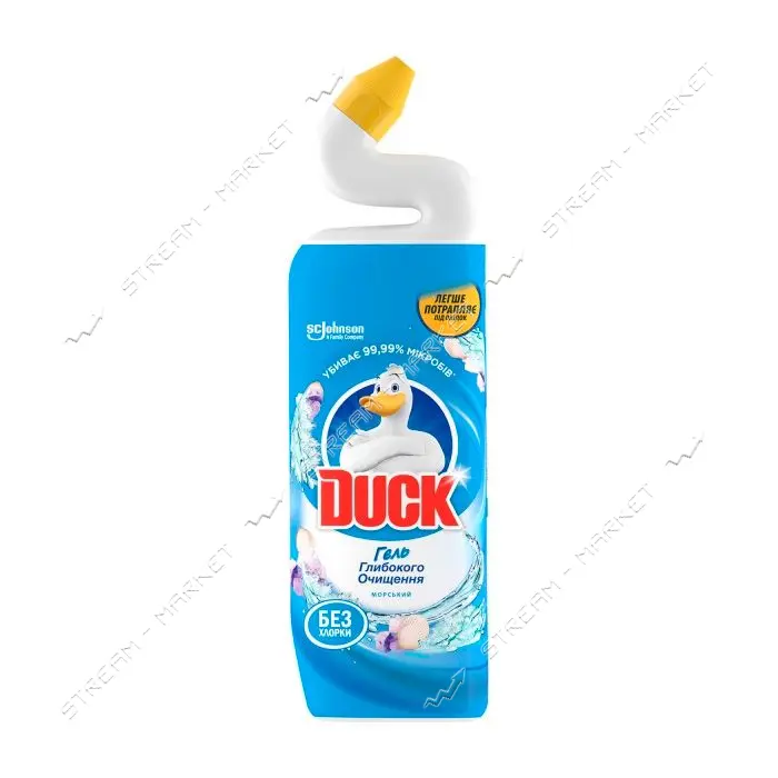 Чистящее средство для унитаза Duck 5в1 Морской 500мл                                                