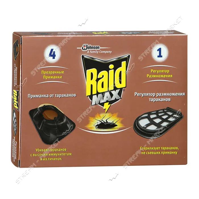 Приманка для тараканов Raid с регулятором размножения