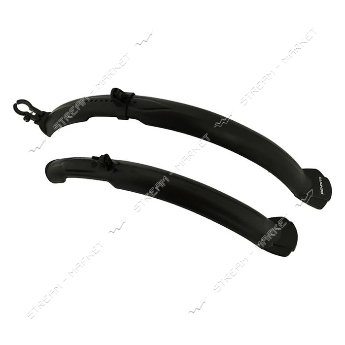 Крыло выдвижное спорт пластик переднее и заднее 26"-28" HC-700C 2шт черный                          