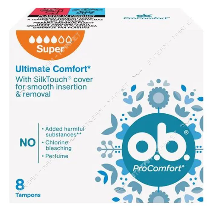 Тампоны O.b. ProComfort Super 8шт                                                                   