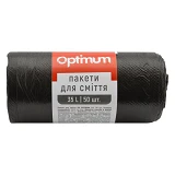 Пакет для мусора PRO Service OPTIMUM  черный 35л 50шт                                               