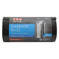 Пакет для сміття PRO Service чорний 60л 20шт                                                        