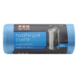 Пакет для мусора PRO Service синий 60л 40шт