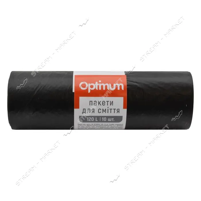 Пакет для мусора PRO Service Optimum черный 120л 10шт