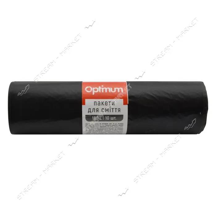 Пакет для мусора PRO Service Optimum черный 160л 10шт
