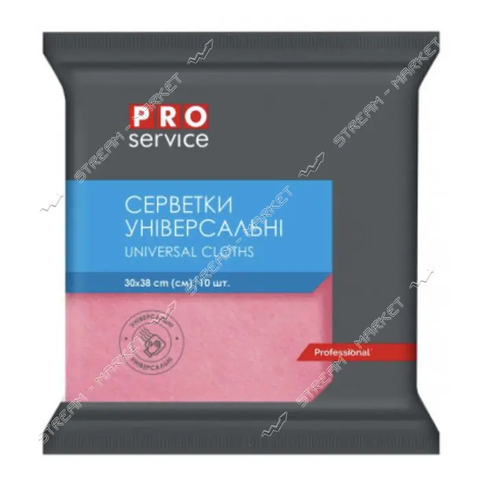Салфетки вискозные Pro Service универсальные для уборки 10шт