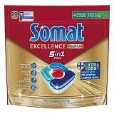 Капсули для посудомийних машин Somat Exellence 5в1 20шт                                             