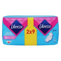 Прокладки гигиенические Libresse Classic Protection Regular Drai 4 капли 18шт                       