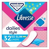 Ежедневные гигиенические прокладки Libresse Dailies Style Normal Deo 32шт                           