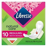Прокладки гигиенические Libresse Natural Care Ultra Clip Normal 4 капли 10шт                        