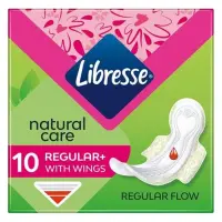 Прокладки гигиенические Libresse Natural Care Ultra Clip Normal 4 капли 10шт                        