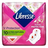 Прокладки гигиенические Libresse Ultra Normal Aloe Vera & Camomile 4 капли 10шт