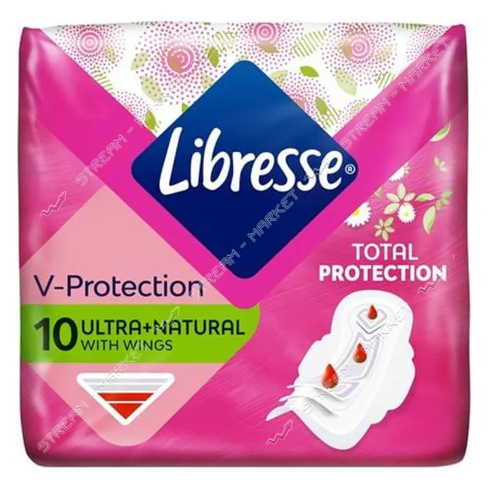 Прокладки гигиенические Libresse Ultra Normal Aloe Vera & Camomile 4 капли 10шт