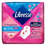 Прокладки гигиенические Libresse Ultra Normal Soft Deo 4 капли 10шт                                 