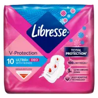 Прокладки гигиенические Libresse Ultra Normal Soft Deo 4 капли 10шт                                 