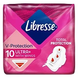 Прокладки гигиенические Libresse Ultra Normal Soft 4 капли 10шт                                     