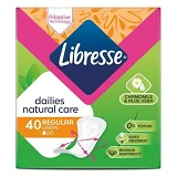 Ежедневные гигиенические прокладки Libresse Natural Care Pantyliners Normal 40шт