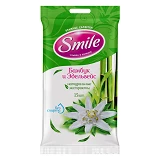 Салфетки влажные Smile Daily Бамбук и Эдельвейс 15шт