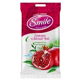 Салфетки влажные Smile Daily Гранат и Белый чай 15шт