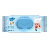 Салфетки влажные Smile Baby с экстрактом ромашки и алоэ 100шт                                       