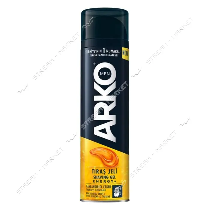 Гель для бритья Arko Energy+  200мл                                                                 