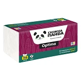Бумажные полотенца Снежная панда Optima листовые 2 слоя 150листов