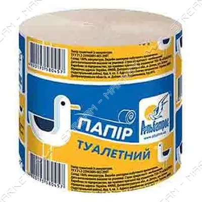 Туалетная бумага Альбатрос 457 серая 8 шт
