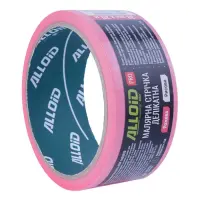 Лента малярная Alloid Pro MTP-1003820 деликатная рисовая 38ммх20м 100мкм розовая                    