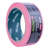 Лента малярная Alloid Pro MTP-1003840 деликатная рисовая 38ммх40м 100мкм розовая                    