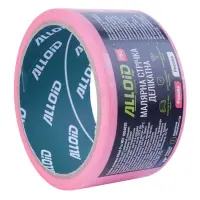 Лента малярная Alloid Pro MTP-1004820 деликатная рисовая 48ммх20м 100мкм розовая                    