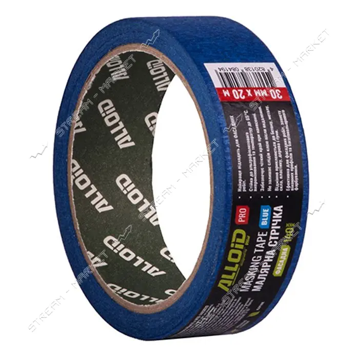 Лента малярная Alloid Pro MTB-1403020 фасадная 30ммх20м 140мкм синяя                                