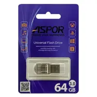 Флешка Aspor AR 64B 104 USB-A плюс Type-C серебро                                                   