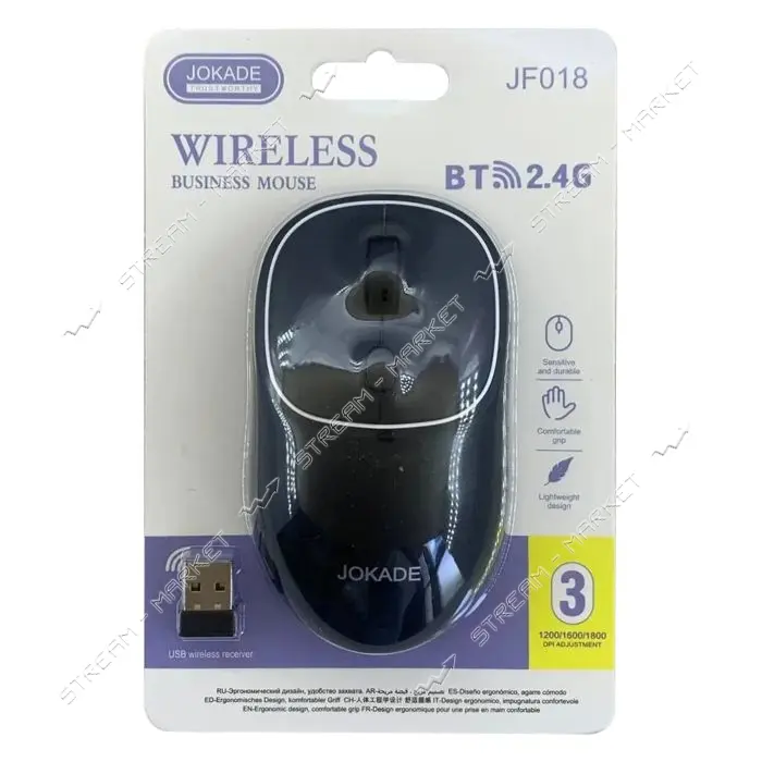 Мышь беспроводная Jokade JF018 черный                                                               