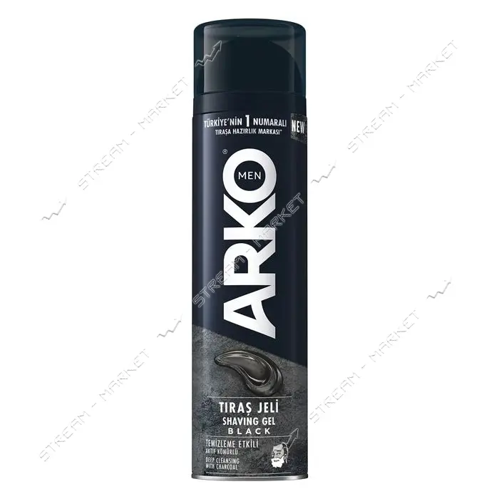 Гель для бритья Arko 2 в 1 Black 200мл                                                              