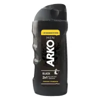 Гель для душа и шампунь Arko Men 2in1 Black 260мл                                                   