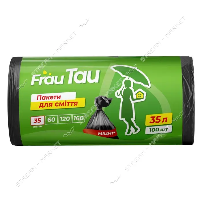 Пакеты мусорные Frau Tau HD 35л 100шт                                                               