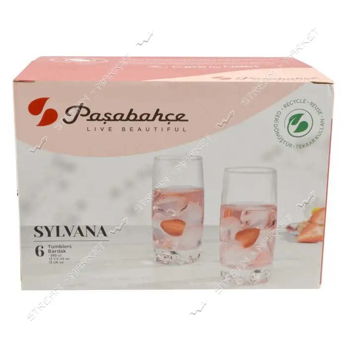 Набор стаканов высоких Sylvana 390мл Pasabache 6шт                                                  