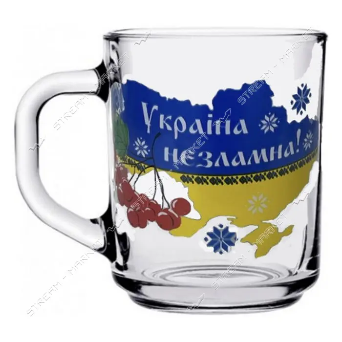 Кружка Helios Грин Ти декор Патриотическая MIX 200мл 8101/1335                                      